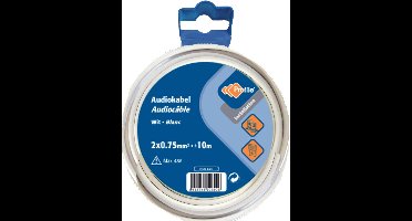 PROFILE luidsprekerkabel - 2x0m75mm² - wit - 10 meter