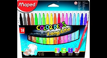 Color'peps goed uitwasbare viltstift x 18