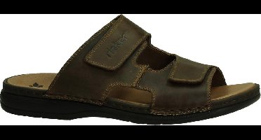 Rieker - 25592 - Comfort slippers - Heren - Maat 45 - Bruin - 25 -Tabak