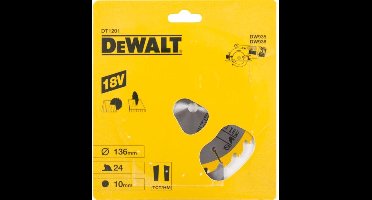 DeWalt DT1201 Construction Cirkelzaagblad - 136 x 10 x 24T - Hout (Met nagels)