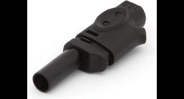Velleman IEC1010 Banaanplug 4mm stapelbaar - Zwart