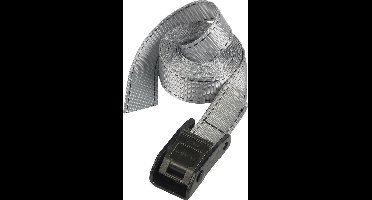MasterLock Spanband - 5m x 25mm - Met kunststof klem - Grijs - 3112EURDAT