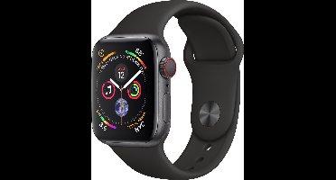 Apple Watch Series 4 GPS Cell 40mm Grey Alu Black Band