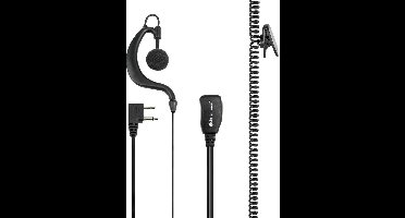 Midland A21M Monauraal oorhaak Zwart hoofdtelefoon