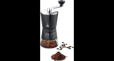 GEFU SANTIAGO Handmatige Koffiemolen – Bonenmaler – 8 Maalstanden – Zwart/RVS