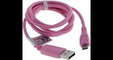 USB 2.0 naar Micro USB Data Kabel - 95cm Roze