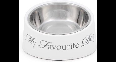 Designed by Lotte - Hondenvoerbak - Wit - Diam. 18 cm