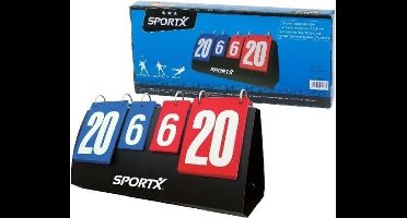 Sportx Sport scoreboard voor wedstrijd - puntentelling - tot 30 punten - omklapbordje