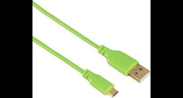Hama USB A - Micro-USB B M/M 0.75m USB-kabel USB 2.0 0,75 m Groen