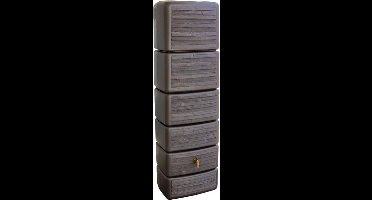Regenton Slim - Wood Decor Dark - 300 Liter