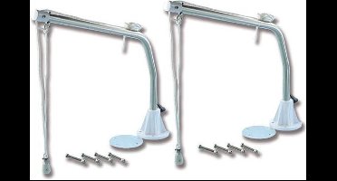 Trem RVS Davits met aluminium Voet