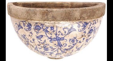 Keramiek muurhanger blauw