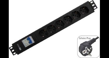 WP WPN-PDU-G02-12 power uitbreiding 2 m 12 AC-uitgang(en) Zwart