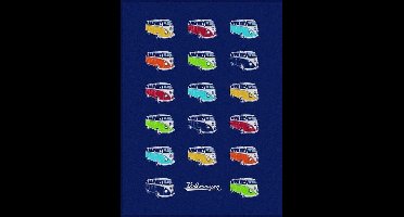 BRISA VW Collection - Volkswagen T1 Bulli Bus zachte fleece deken, knuffeldeken (150x200cm)
