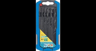 wolfcraft - Metaalboorset HSS gewalst, Ø 2–8 mm, 6-dlg. - 7105000