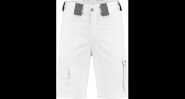 EM Workwear Korte Werkbroek Schilder Bermuda kat/pol Wit - Maat 66