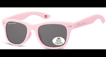 Montana 967D- Kinder Zonnebril-Wayfarer-Roze kunststof- Lensbreedte 46 mm
