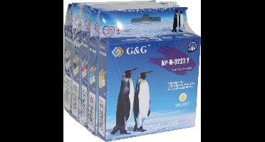 5-delige G&G LC223 inktpatronen set geschikt voor Brother - Inktcartridge multipack - 2x Zwart - Cyaan - Magenta - Geel