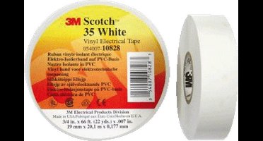 Scotch Scotch™ 35 SCOTCH35-19X20WH Isolatietape Scotch 35 Wit (l x b) 20 m x 19 mm 1 stuk(s)