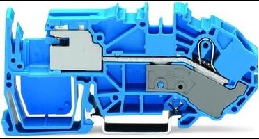 WAGO 2016-7714 Scheidingsklem 12 mm Spanveer Toewijzing: N Blauw 20 stuk(s)