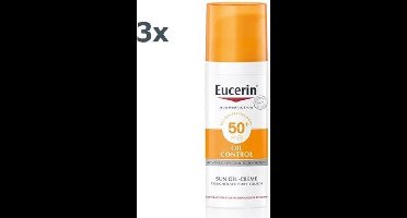 Eucerin Sun Oil Control Gel-Crème SPF 50+ Zonnebrand - 50 ml 3 pack