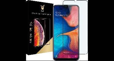 Screenprotector geschikt voor Samsung A20e - FullGuard Glas Screen Protector