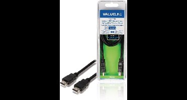 Valueline VLVB34000B10 High Speed Hdmi Kabel Met Ethernet Hdmi-connector - Hdmi-connector 1.00 M Zwart