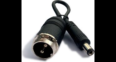 GX16 2 pin male naar DC kabel