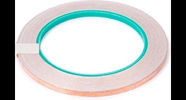 Velleman Koperfolie, zelfklevend, beschermt tegen elektromagnetische interferentie (EMI), 5 mm x 25 m