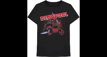 Marvel Deadpool Heren Tshirt -S- Deadpool Cover Zwart