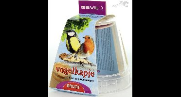 ESVE Vogelkapje voor pindakaaspot | small of large | beschermkap voor kleine tuinvogels