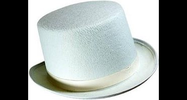 PartyXplosion - Hoge hoed - Vilt - Luxe - Wit