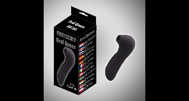 Power Escorts Oral Queen Zwarte Klitoris Vibrator - 10 Standen - Oplaadbaar - BR160 - Zwart