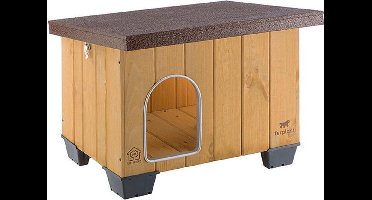 Ferplast Hondenhok Baita 56 X 46,5 Cm Hout Naturel/bruin