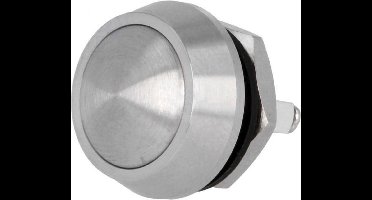Drukschakelaar 12mm rond - IP65 - Roestvrij Staal