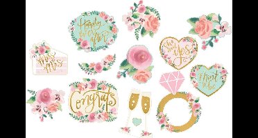 Amscan Cutouts Mint To Be 12 Stuks