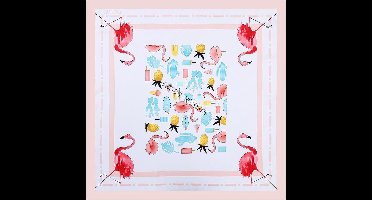 FS Zijde Blend Sjaal –  Dames Sjaal 70cm - Flamingo