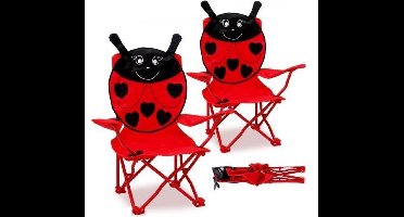 Spielwerk Kindertuinstoel - Opvouwbaar - Set van 2 stuks - Rood