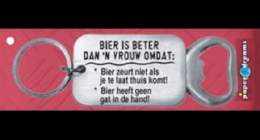 Paperdreams Sleutelhanger/opener bier beter 1