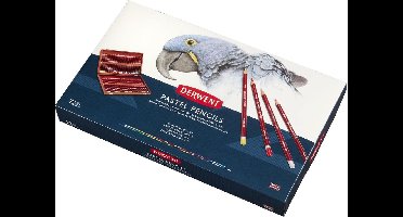 Derwent Pastelpotloden in Houten Kist  - Set van 72 Potloden - Assorti