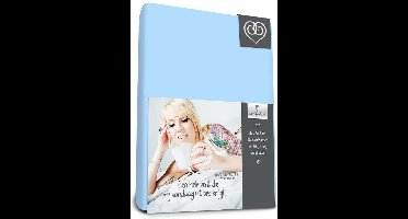 Bed-fashion jersey hoeslaken Bleu - 180 x 210 cm - Bleu