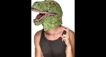 "Dinosaurus latex masker voor volwassenen  - Verkleedmasker - One size"