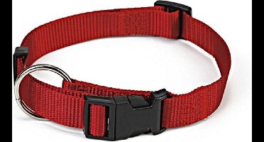 Beeztees - Halsband Hond - Nylon - Rood - 22-35 cm x 10 mm