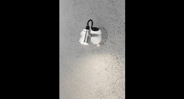 Konstsmide Monza LED 3x1W - Wandspot zwenkbaar 14cm bwm - 230V - 3000K - zilver