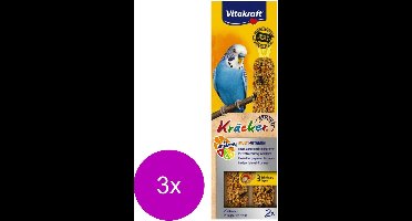 Vitakraft Parkiet Kräcker 2 stuks - Vogelsnack - 3 x Multi Vitamine