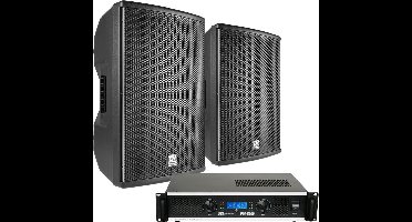 Power Dynamics geluidsinstallatie met 2x PD410P 10 speakers - 1600W