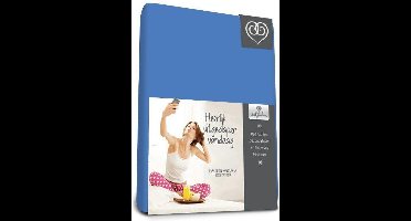 Bed-Fashion katoenen hoeslaken Medium Bleu - 90 x 220 cm - Medium Bleu