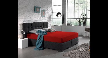 Home Care - Dubbel Jersey - Hoeslaken - 140x200/220 - Rood