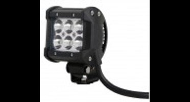 LED SPOT - 18W - 10cm - 4x4 offroad - 6 LED - WIT 6000K 12V/24V
