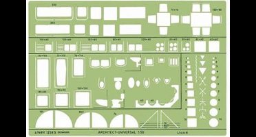 Linex Architect Sjabloon 1259S - Voor woninginrichting - Schaal 1:50